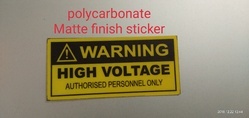 SAMARTH METAL Polycarbonate Customized Labels