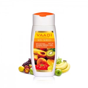 Skin-Soothing Sunscreen Gel with Mix Fruits Extract