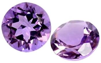 Amethyst 4mm round cut loose gemstone