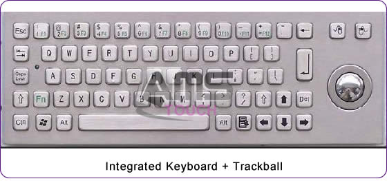 Steel Keyboard with trackball