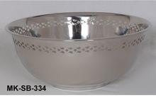Metal Nickel Plated Fruit Bowl