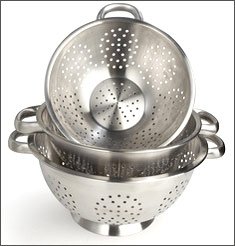 Colanders & Strainers Stainless Steel Kitchenware, Feature : Stocked