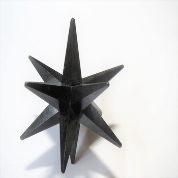 Black tourmaline LARGE 3 inches 12 point Merkaba gemstone Star
