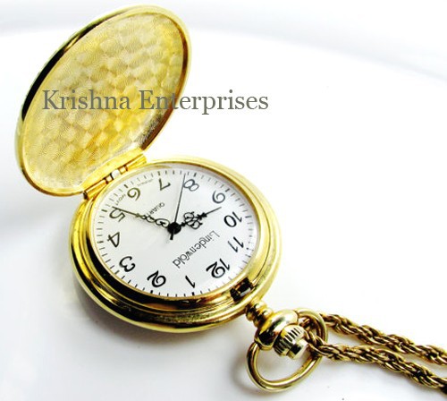 Krishna Enterprises Nautical Brass Pocket Watch