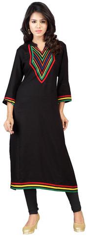 Printed Polyester Long Kurti, Technics : Woven