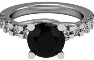 Black Diamond Bridal Ring