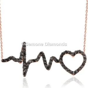 Diamond Heartbeat Pendant
