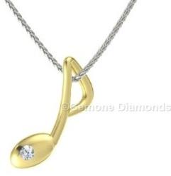 musical note pendant