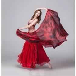 Belly dance silk veils