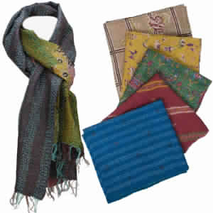 Handmade Silk Sari Stoles
