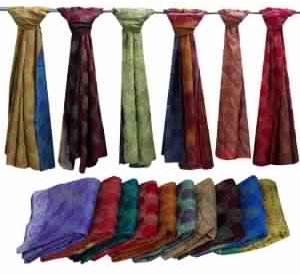 Indian Handmade Silk Sari Stoles