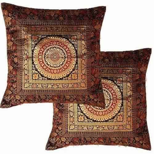 silk jacquard cushion cover