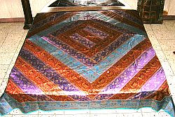 Silk Patchwork Trendy Bedding Bedspread