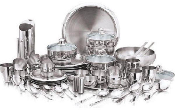 INDIAN STAINLESS STEEL CLASSIC DINNER SET