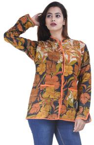 Handicraft-Palace Cotton Kantha Jacket, Feature : Eco-Friendly, Reversible