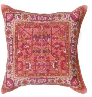 Square digital print cotton cushion cover, for Car, Chair, Decorative, Seat, Pattern : Floral