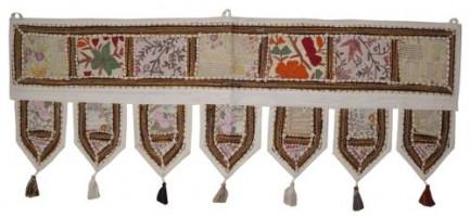 EMBROIDERED TOPPER WINDOW VALANCE