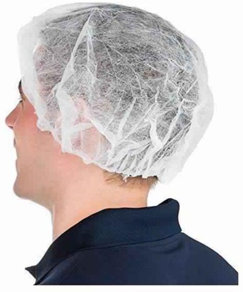 Non Woven disposable head cover, Color : Blue, White (21’inch), Green