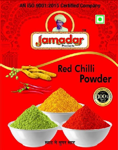 Jamadar Red Chilli Powder, for Cooking, Fast Food, Sauce, Snacks, Packaging Type : 100gm to 1kg