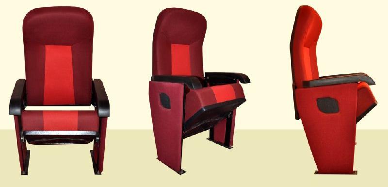 Polished Plain Metal Push Back Multiplex Chair, Shape : Square