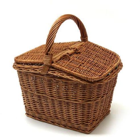 Rectangle Picnic Cane Basket, for Home, Feature : Easy To Carry, Eco Friendly