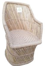 Bamboo wooden arm chairs, Color : Beige