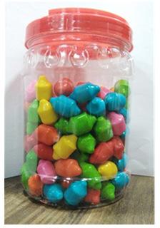 Damru Shaped Bubble Gum, Color : Multi-Colored