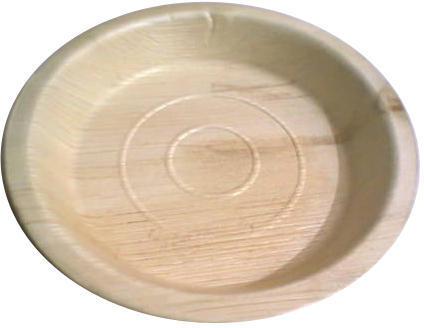 Areca Leaf Round Rip Plates, for Serving Food, Size : 12inch