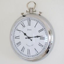 Metal silver alarm clock, for Home Decoration