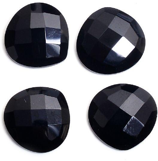 Black Onyx Heart Shape Rose Cut Flat Back Gemstone Buy Black Onyx Heart Shape Rose Cut Flat Back Gemstone