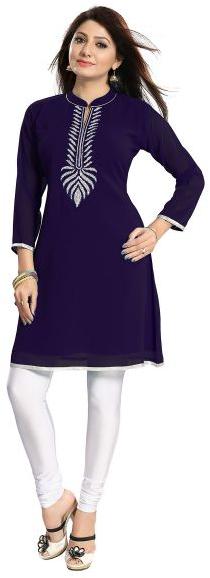 Beaded Tunic Create The New Style Statement In Blue Color