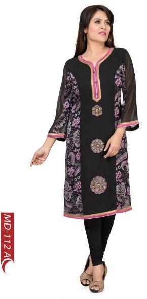 EXQUISITELY DELICATE KURTI WITH FLORAL PRINT