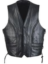 WLI-0372 Mens Leather Vest