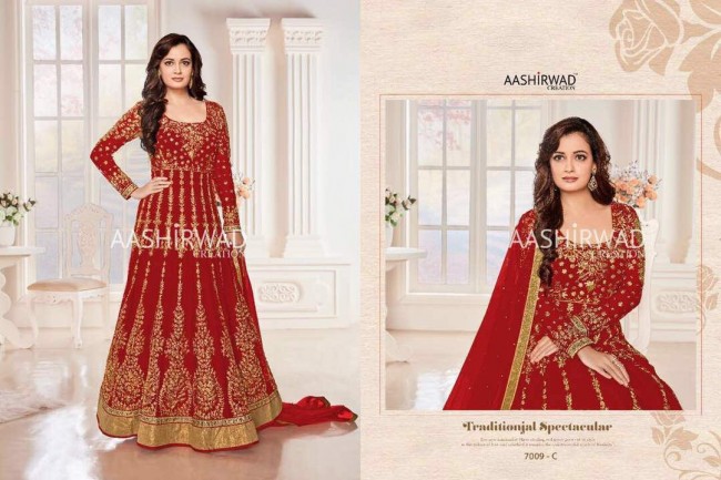 Ambica Embroidered Georgette gown
