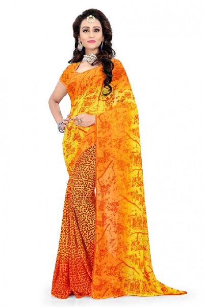 designer printed saree