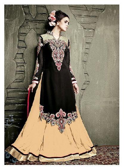 Embroidery work Anarkali Suit