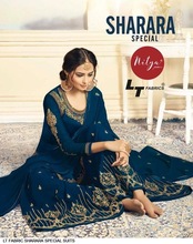 Georgette with embroidery Fabric Sharara Special Suits