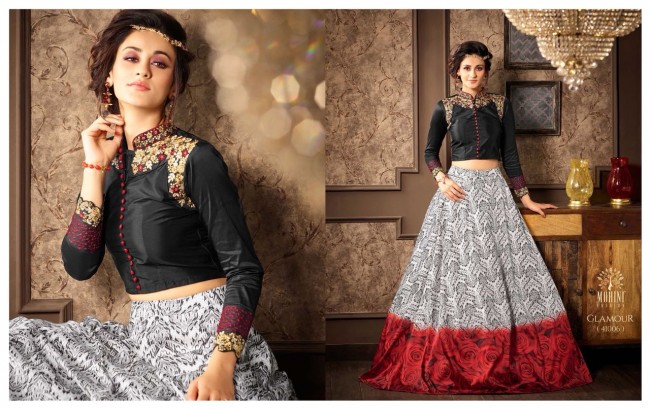 Georgette Viscose fabric Embroidery Print work Anarkali Suit