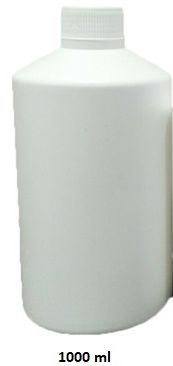 1000 Ml Mono Shaped Bottle, for Industrial, Color : White