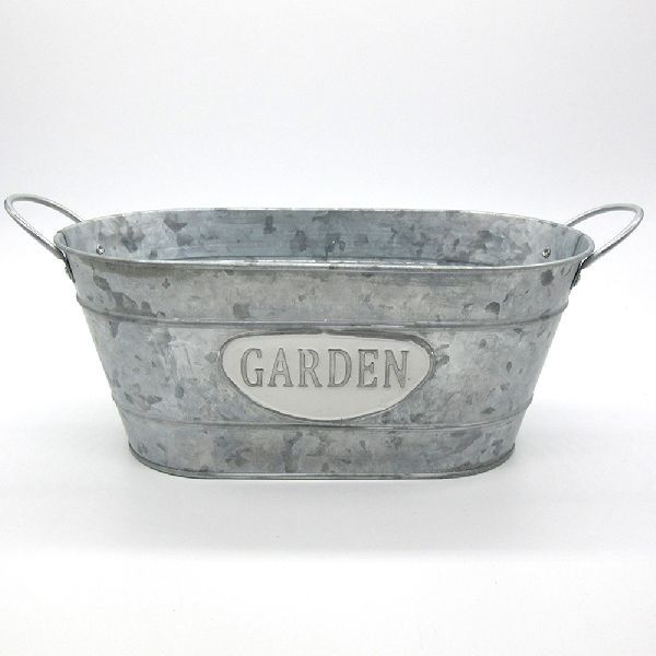 Zinc Iron Sheet Material Metal Flower Pot