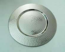 NDI Copper silver Charger Plates Dinnerware, Color : gold