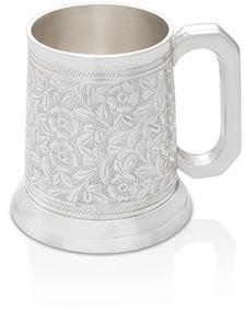 Spoon Included Metal silver plated beer mugs, Style : Classic