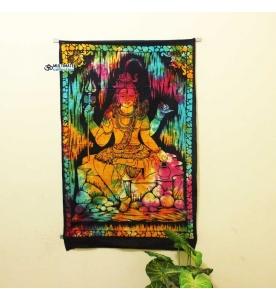 Rectangular Multicolor Mahadev Poster