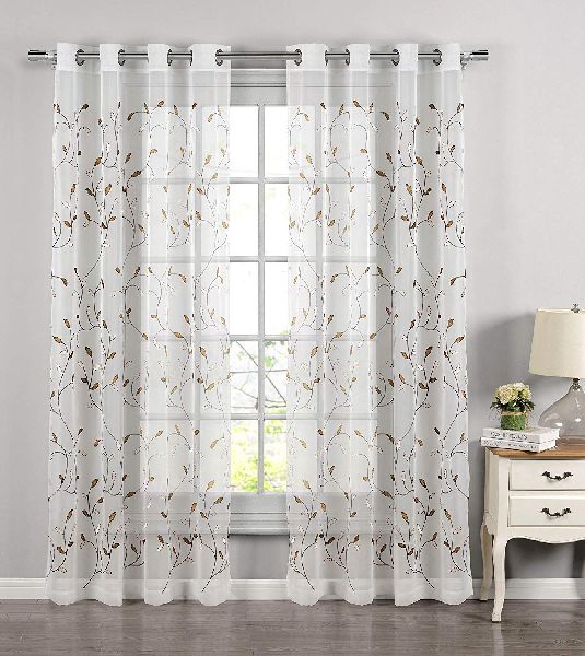Embroidered Curtain, Color : Multicolor