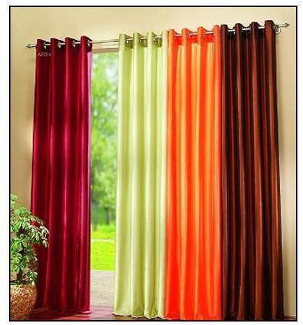 Satin Plain Curtain, for Impeccable Finish, High Grip, Good Quality, Easily Washable, Packaging Type : Plastic Bag