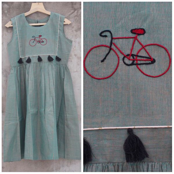 Cycle Khadi Long Kurti, Size : M, S, XL, XXL, XXXL