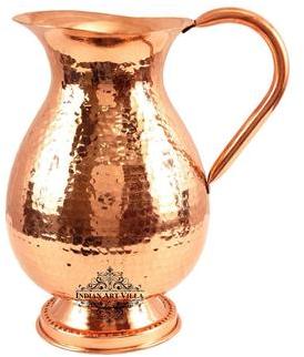Copper Surahi Shaped Jug, for Water Storage, Feature : Crack Proof, Durable, Fine Finish, Good Quality