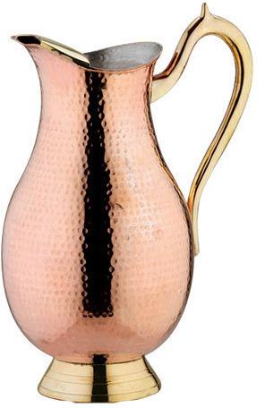 Steel Copper Surahi Shaped Jug, for Water Storage, Feature : Durable, Fine Finish, Good Quality, Leakage Proof