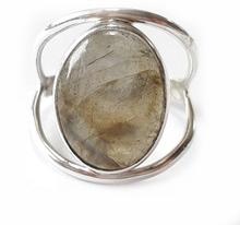 Sterling silver Natural Labradorite Gemstone Ring, Gender : Unisex, Women's