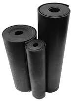 Plain Polished Gym Rubber Sheets, Width : 100-500mm